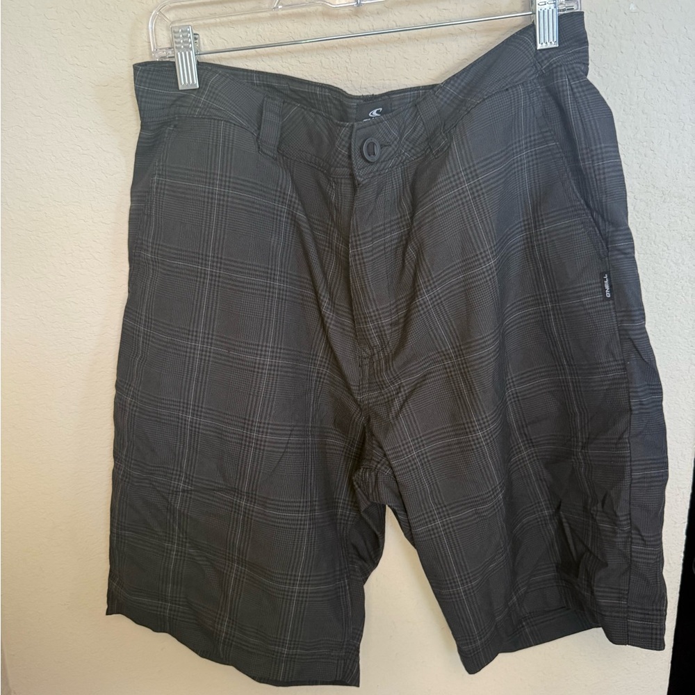 O'Neill Charcoal Plaid Men's Shorts